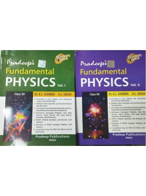 Pradeep's Fundamental Physics Vol.I & II for Class 12 (2024-25) at Ashirwad Publication